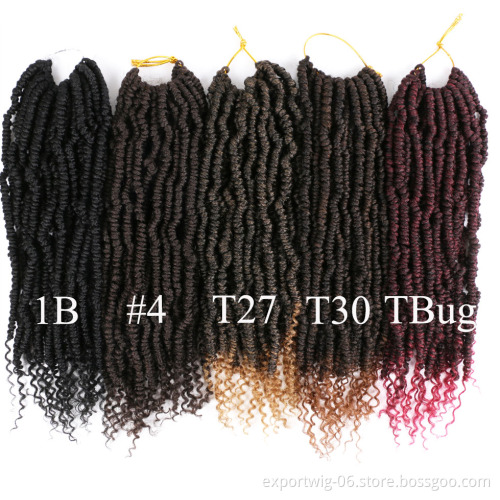 Crochet Curly Hair Synthetic Crochet Hair Extensions Bomb Twist Passion Twist Hair